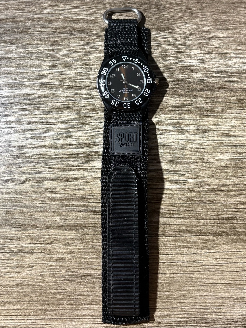 Vintage Advance Black Dive Style 32mm Sport Watch W/ Black Dial